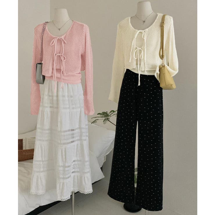 メッシュカーディガン キャミソールセット | Miniministore | 詳細画像15 