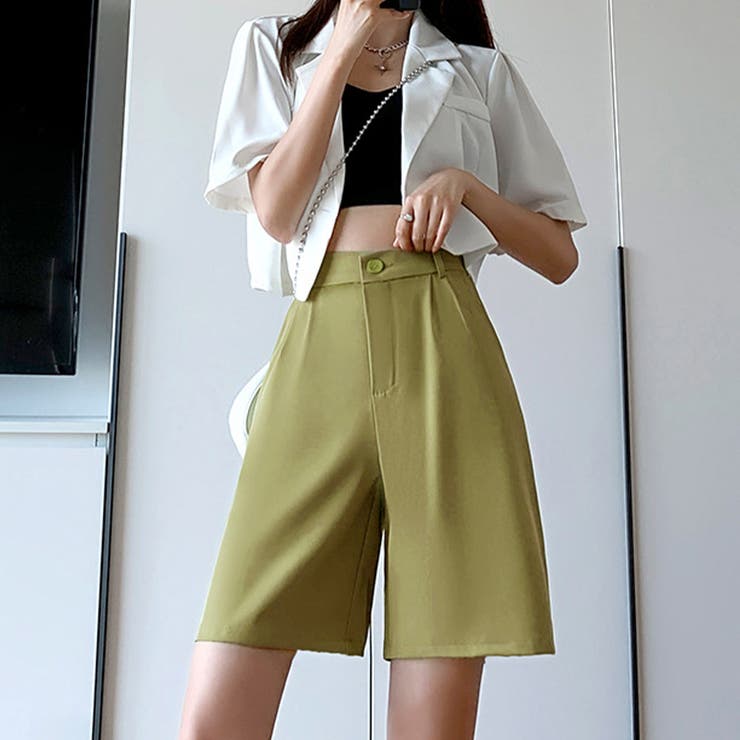 ハーフパンツ レディース ストレート[品番：II000008748