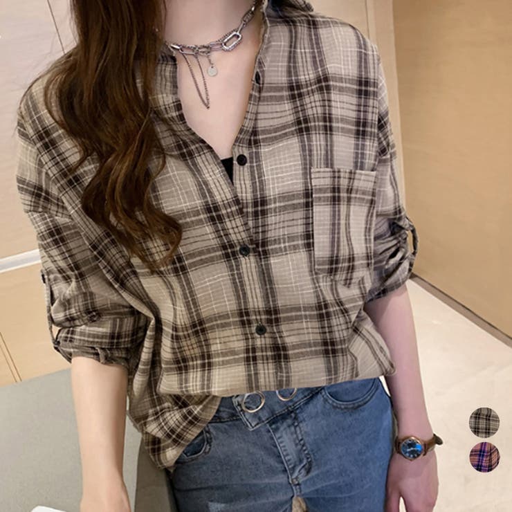 チェック柄 シャツブラウス レディース 品番 Ii Miniministore ミニミニストア のレディース ファッション通販 Shoplist ショップリスト