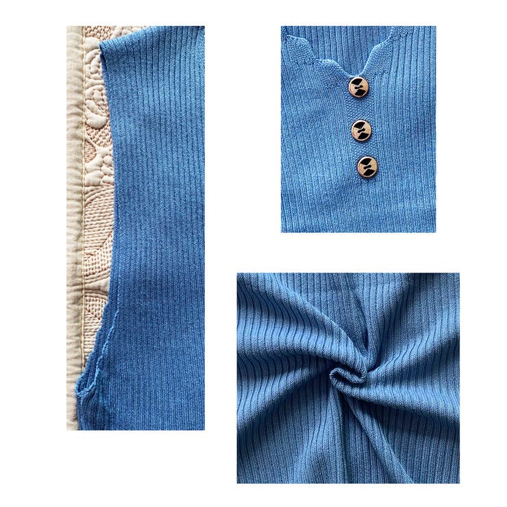 タンクトップ Vネック ノースリーブ | Miniministore | 詳細画像3 