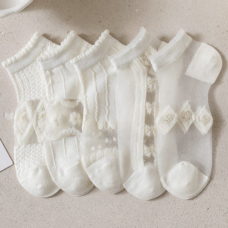 シースルーソックス 花柄 レース女性用 | Miniministore | 詳細画像3 