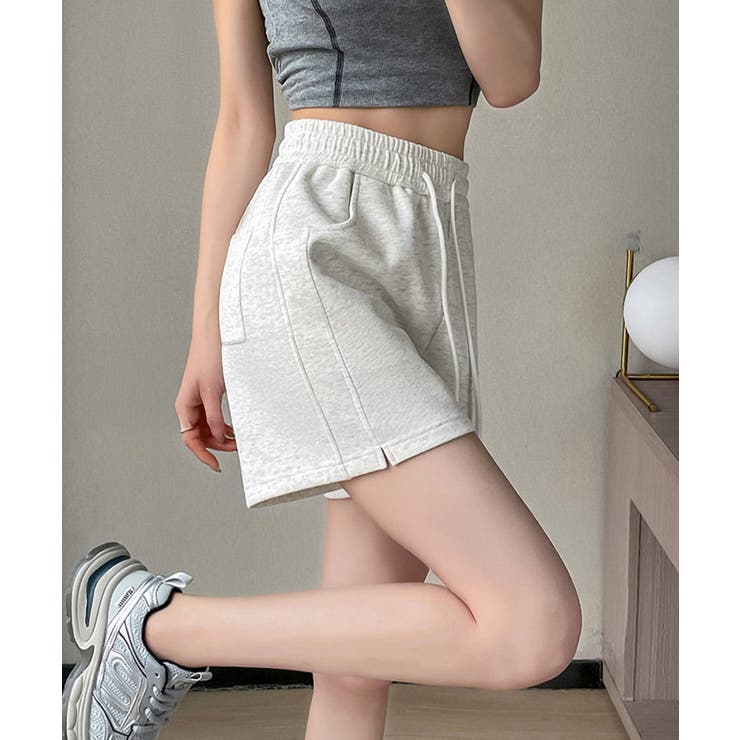スウェットショートパンツ レディース夏服[品番：AGCW0006746