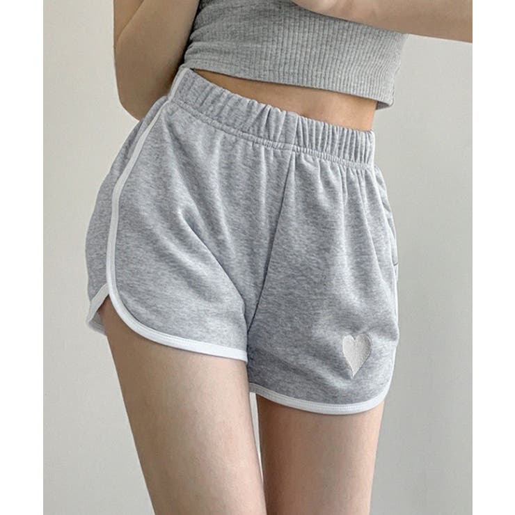 グレー | ハートポイントショートパンツ 夏服部屋着 | Miniministore