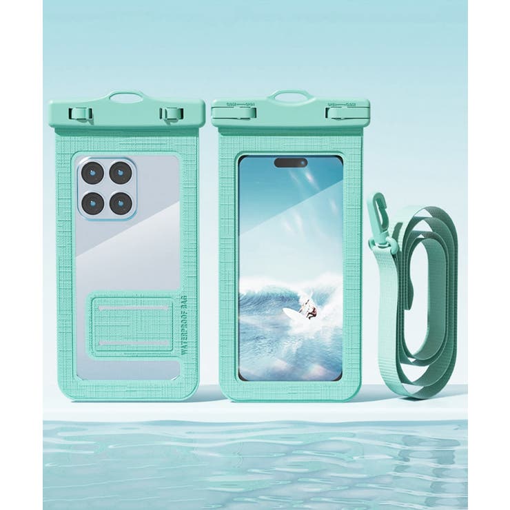 ミント | スマホ用防水ケース 水中撮影スマホポーチ | Miniministore