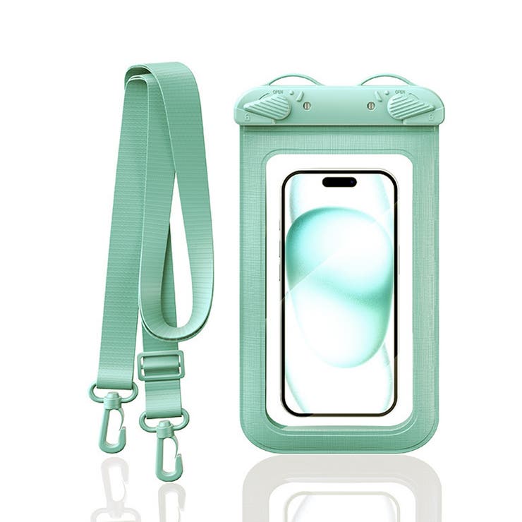 ミント | スマホ防水ケース タッチ可 スマホポーチ | Miniministore