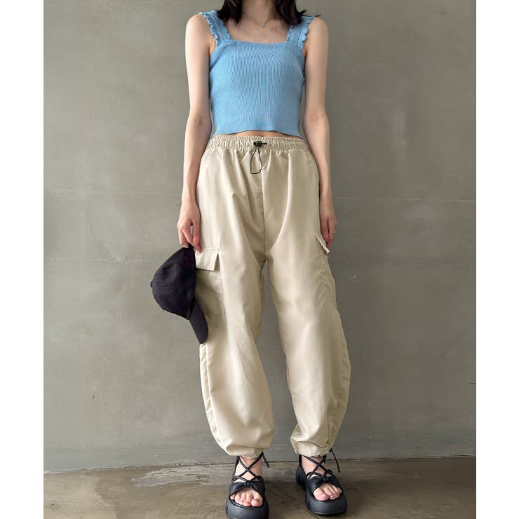 DT★Max Mara★erminia ソフトカーゴパンツ リアルツリー イージーカーゴパンツ(504469980