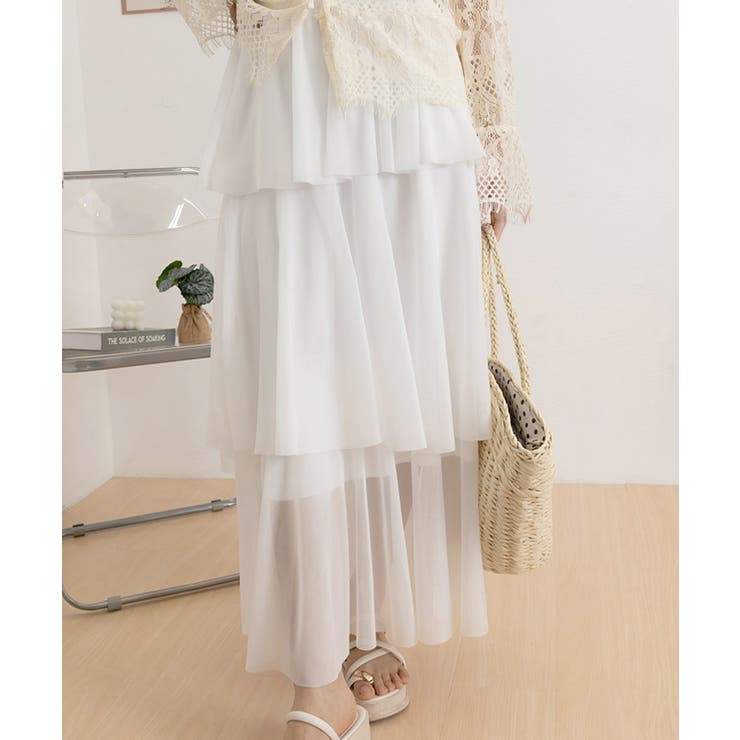 チュールティアードスカート ハイウエスト | Miniministore | 詳細画像11 