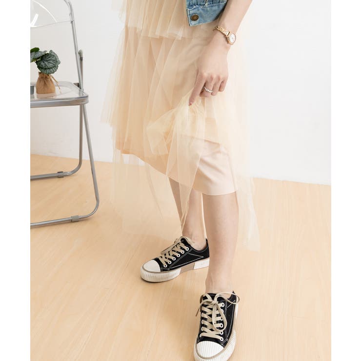 チュールティアードスカート ハイウエスト | Miniministore | 詳細画像3 