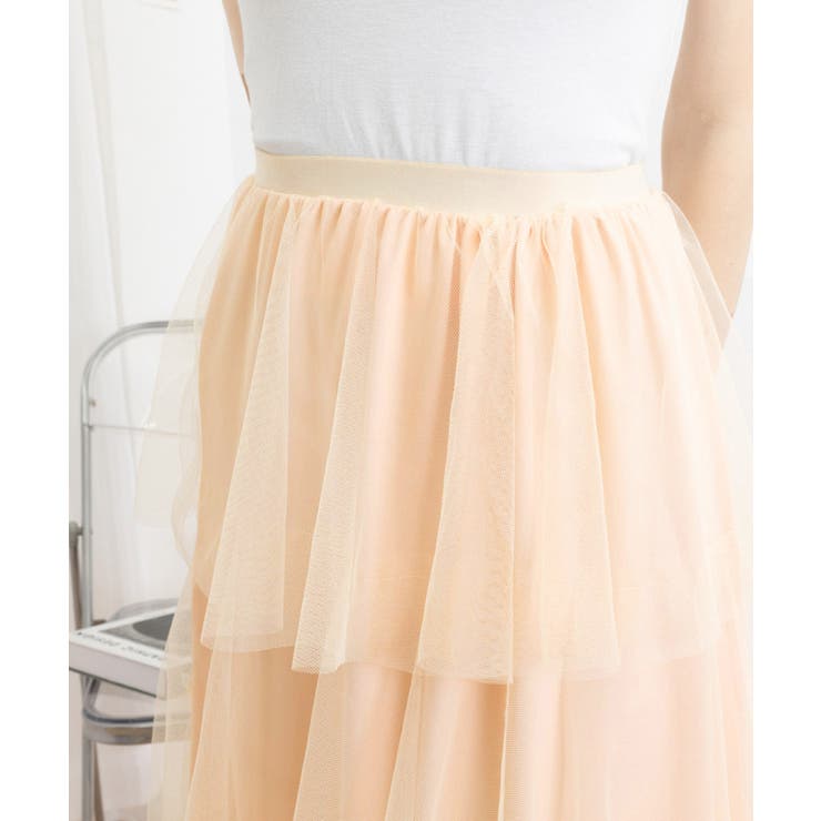 チュールティアードスカート ハイウエスト | Miniministore | 詳細画像5 