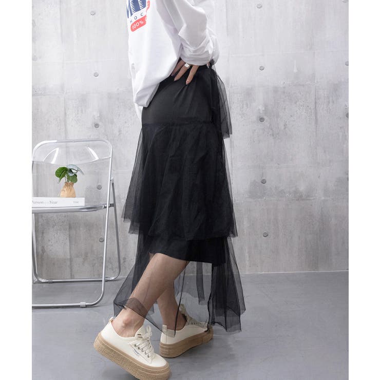 チュールティアードスカート ハイウエスト | Miniministore | 詳細画像8 