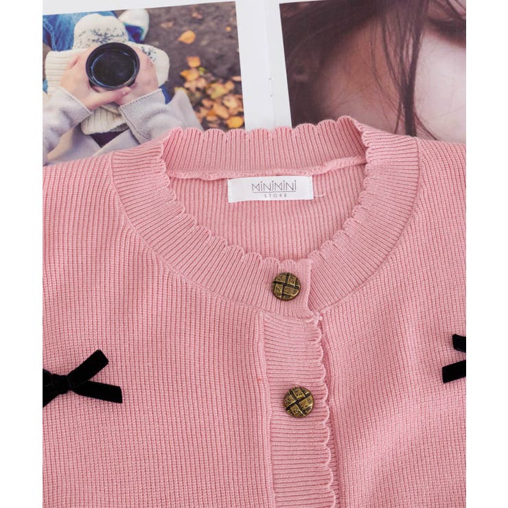 ニットカーディガンリボン飾り 秋冬ニット | Miniministore | 詳細画像20 