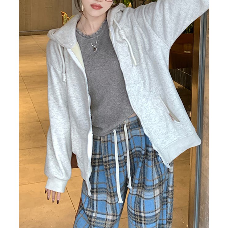 フリル リブニットトップス クルーネック | Miniministore | 詳細画像12 