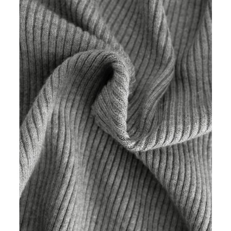 フリル リブニットトップス クルーネック | Miniministore | 詳細画像27 