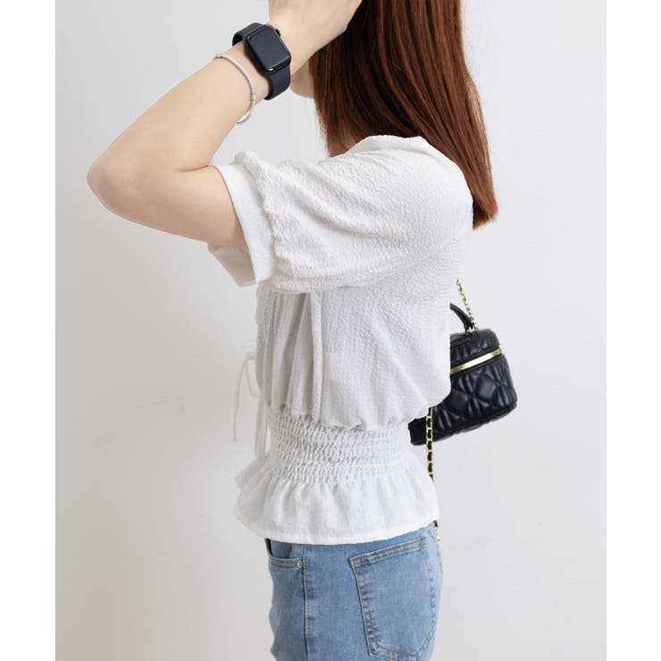 レースアップブラウスウエストシャーリング | Miniministore | 詳細画像16 