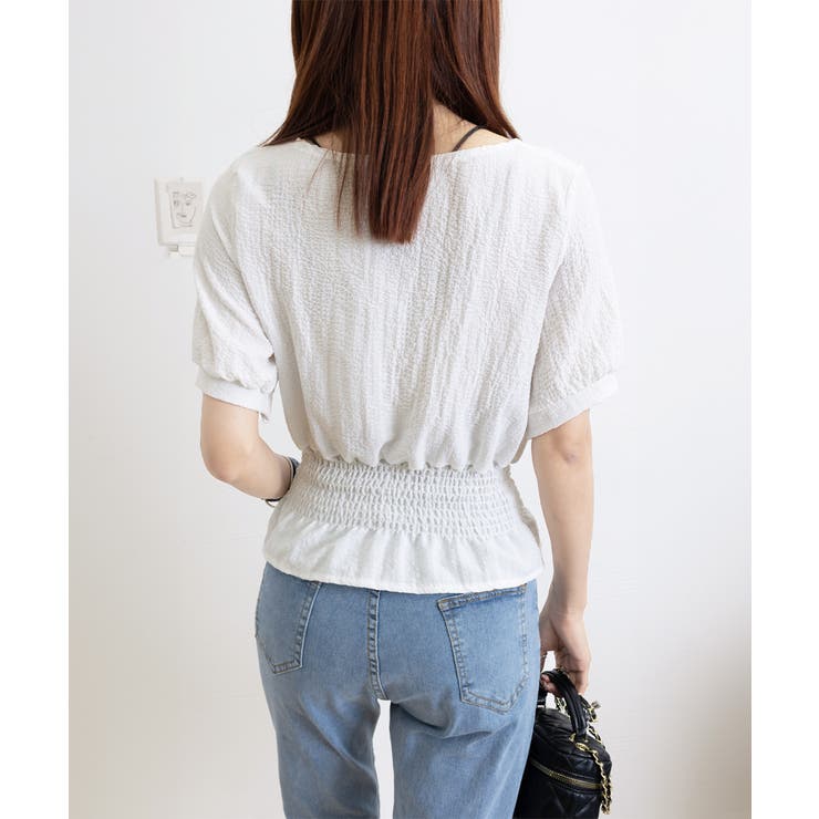 レースアップブラウスウエストシャーリング | Miniministore | 詳細画像17 