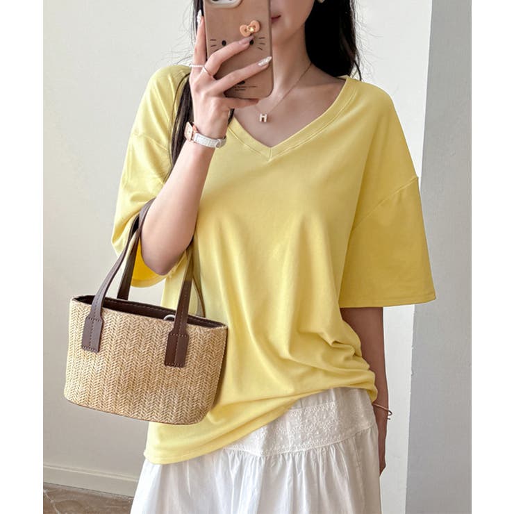 ビッグtシャツレディース無地半袖Tシャツ | Miniministore | 詳細画像14 