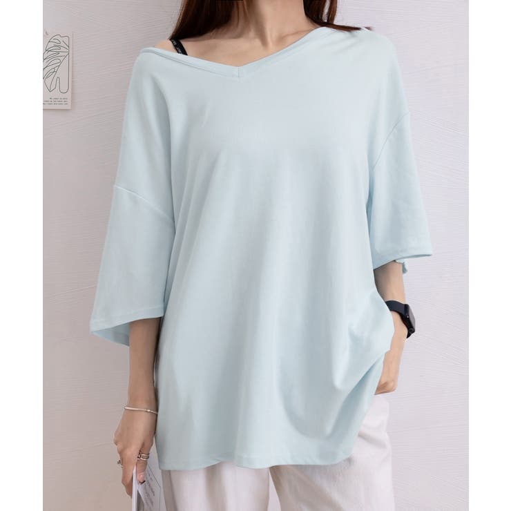 ビッグtシャツレディース無地半袖Tシャツ | Miniministore | 詳細画像16 