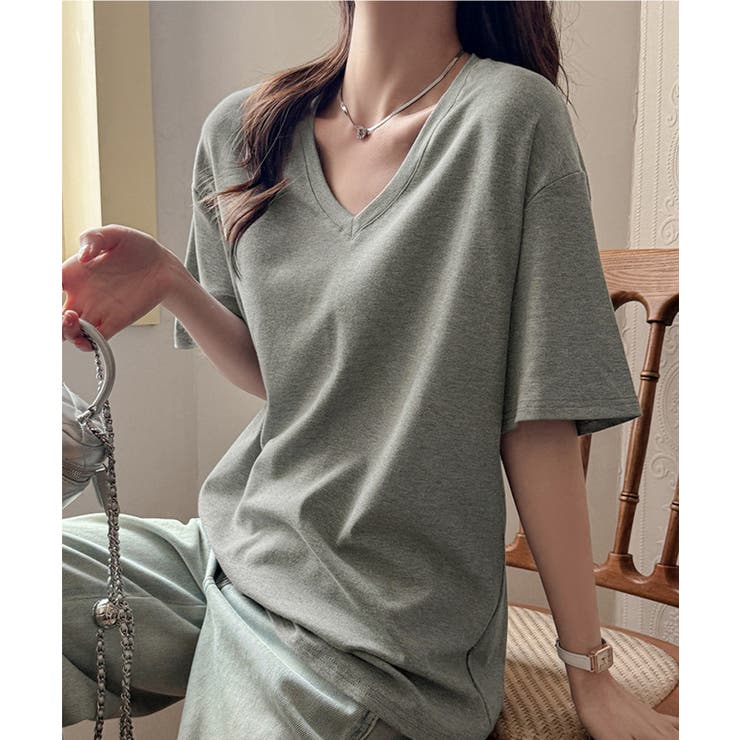 ビッグtシャツレディース無地半袖Tシャツ | Miniministore | 詳細画像2 