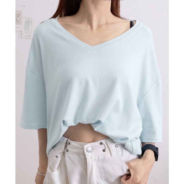 ビッグtシャツレディース無地半袖Tシャツ | Miniministore | 詳細画像20 