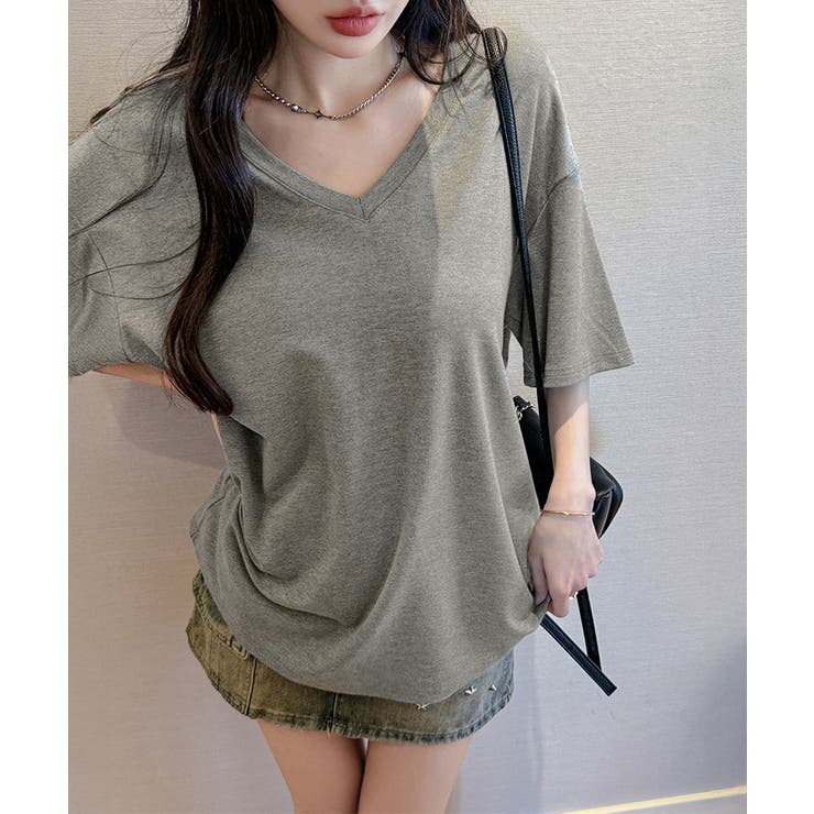 ビッグtシャツレディース無地半袖Tシャツ | Miniministore | 詳細画像3 