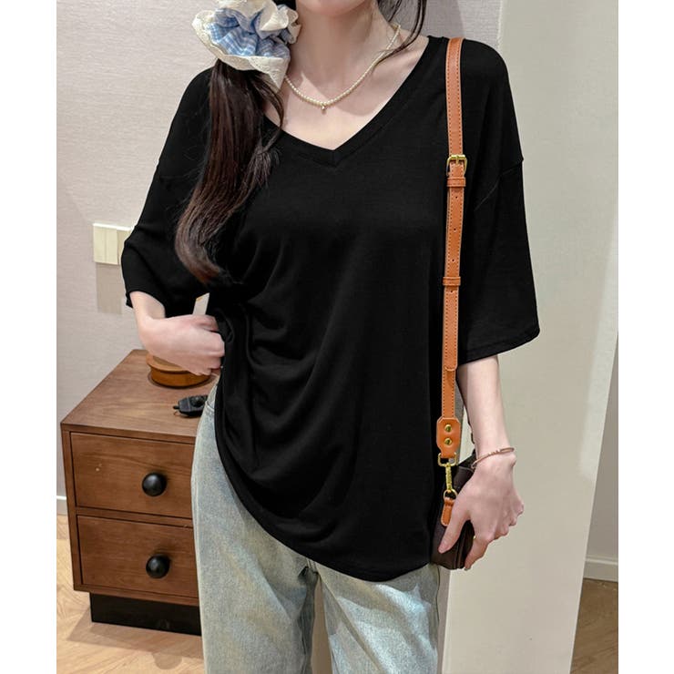 ビッグtシャツレディース無地半袖Tシャツ | Miniministore | 詳細画像5 