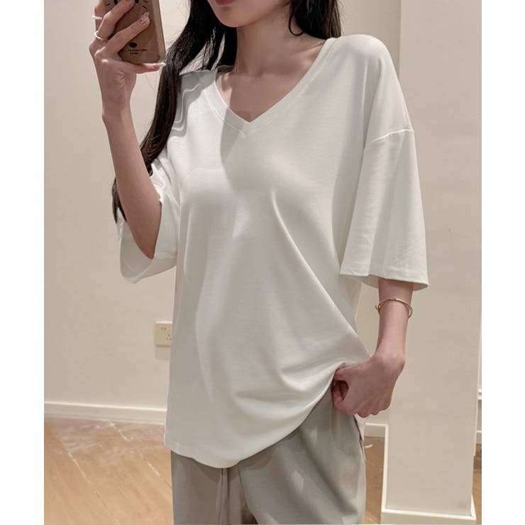 ビッグtシャツレディース無地半袖Tシャツ | Miniministore | 詳細画像9 