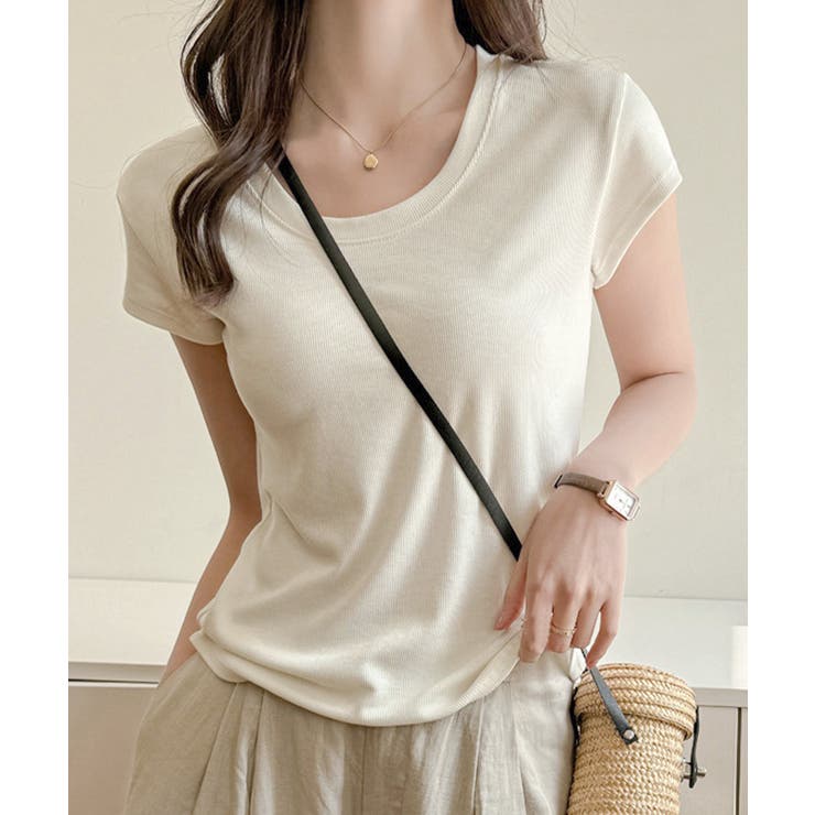 UネックTシャツ レディース 半袖 夏服 | Miniministore | 詳細画像9 