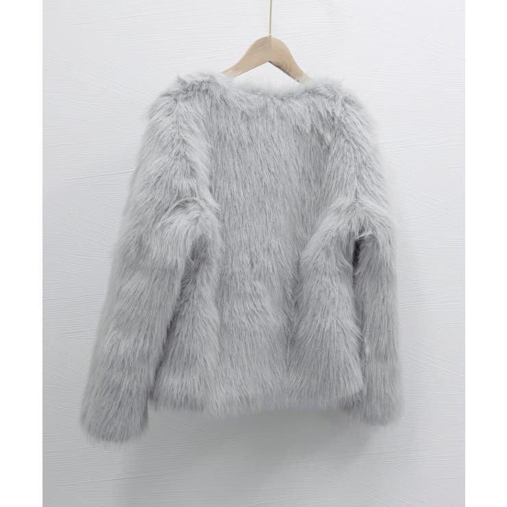 【NEW限定品】 エコファーコート ファージャケット 冬服[品番：II000011277 ジャケット・アウター