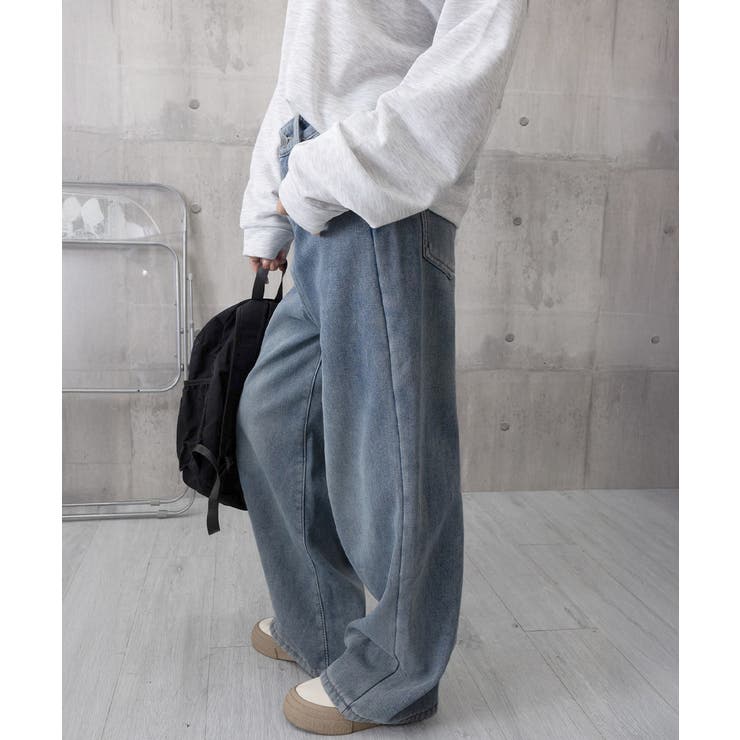 裏起毛デニムパンツ 暖かいジーンズ 厚手 | Miniministore | 詳細画像22 