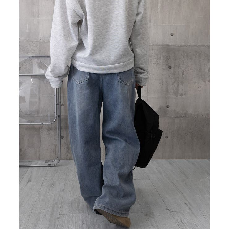 裏起毛デニムパンツ 暖かいジーンズ 厚手 | Miniministore | 詳細画像23 