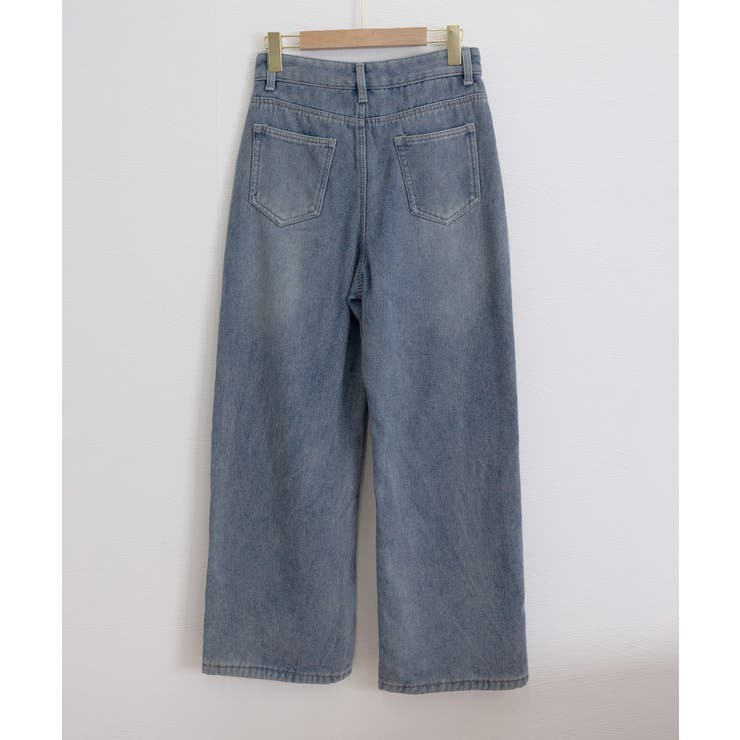 裏起毛デニムパンツ 暖かいジーンズ 厚手 | Miniministore | 詳細画像25 