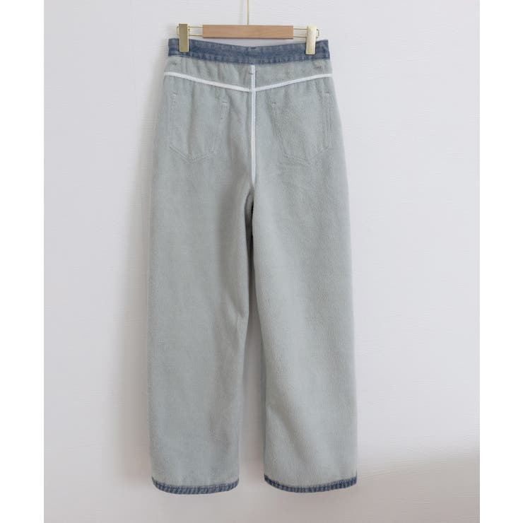 裏起毛デニムパンツ 暖かいジーンズ 厚手 | Miniministore | 詳細画像27 