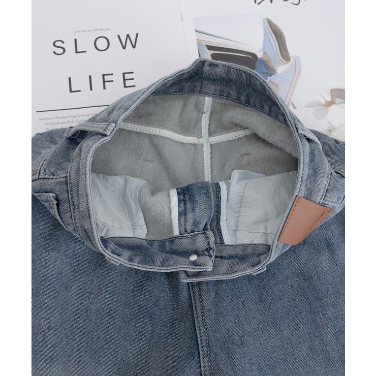 裏起毛デニムパンツ 暖かいジーンズ 厚手 | Miniministore | 詳細画像28 