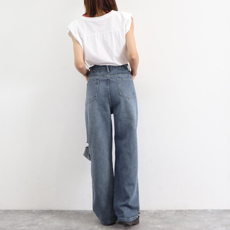デニムパンツ ダメージ ジーンズ 春夏秋 | Miniministore | 詳細画像12 