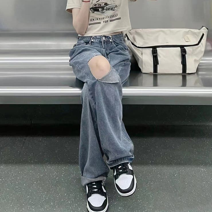 デニムパンツ ダメージ ジーンズ 春夏秋 | Miniministore | 詳細画像7 