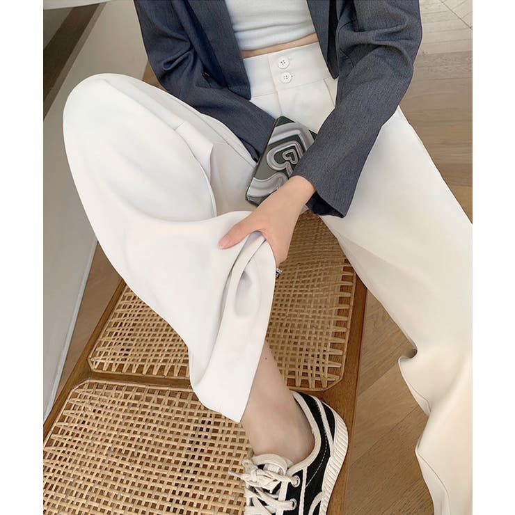 ワイドパンツ ツータックスラックスパンツ | Miniministore | 詳細画像13 