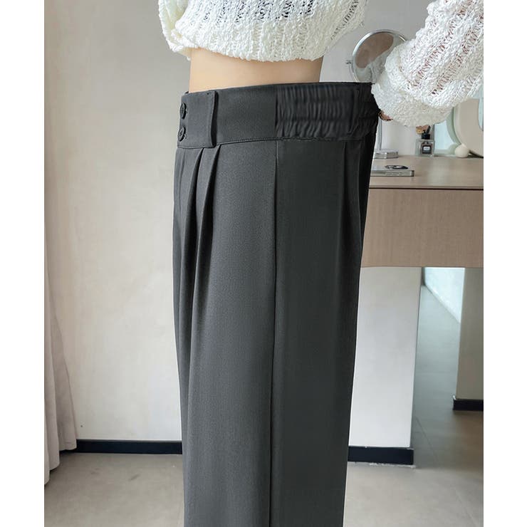 ワイドパンツ ツータックスラックスパンツ | Miniministore | 詳細画像19 