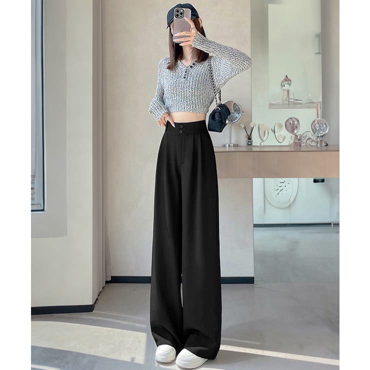 ワイドパンツ ツータックスラックスパンツ | Miniministore | 詳細画像21 