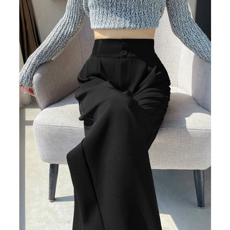 ワイドパンツ ツータックスラックスパンツ | Miniministore | 詳細画像23 