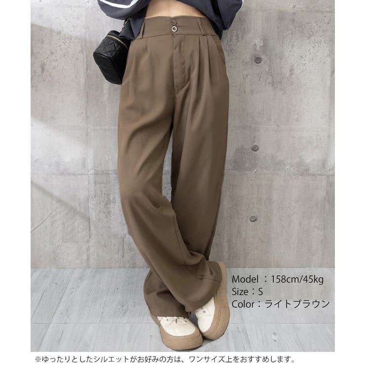 ワイドパンツ ツータックスラックスパンツ | Miniministore | 詳細画像26 
