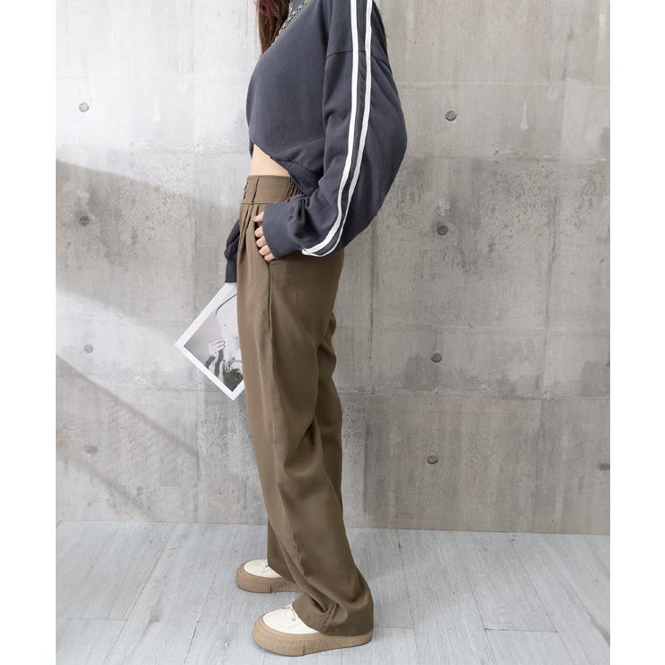 ワイドパンツ ツータックスラックスパンツ | Miniministore | 詳細画像27 