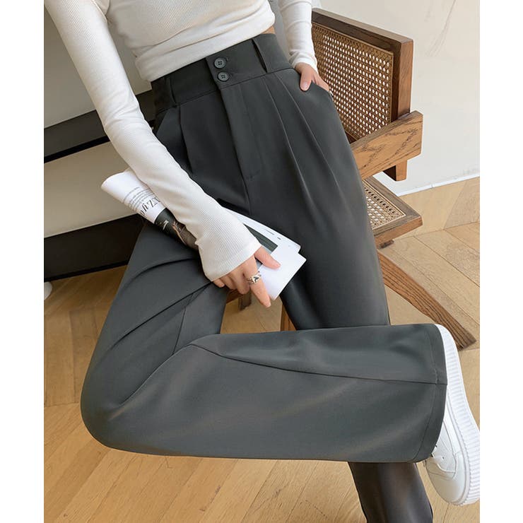 ワイドパンツ ツータックスラックスパンツ | Miniministore | 詳細画像4 