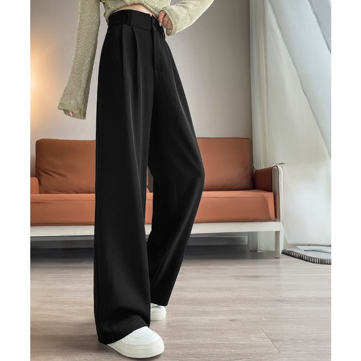 ワイドパンツ ツータックスラックスパンツ | Miniministore | 詳細画像5 