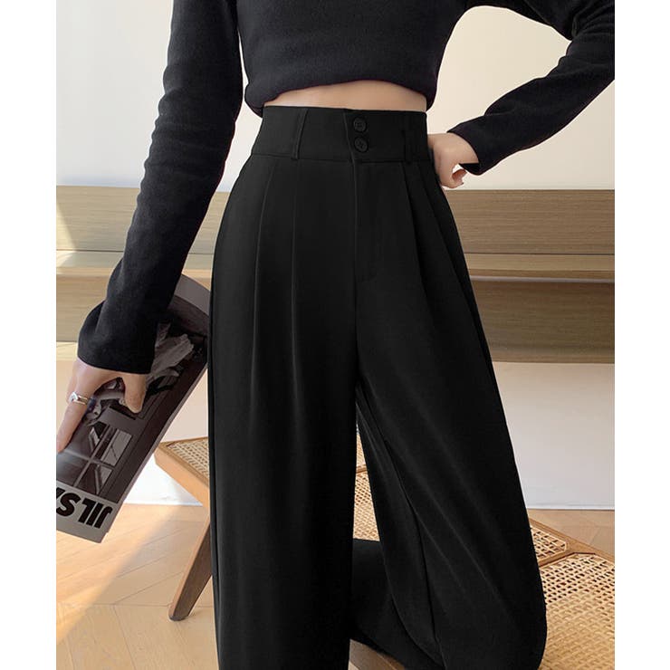 ワイドパンツ ツータックスラックスパンツ | Miniministore | 詳細画像8 