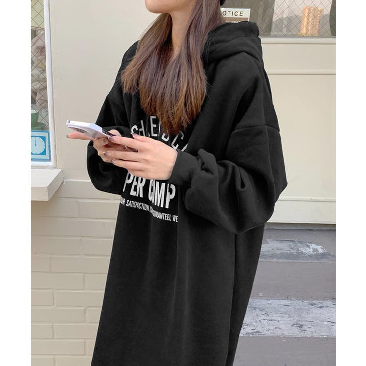 フーディスウェットワンピース裏起毛ワンピ | Miniministore | 詳細画像10 