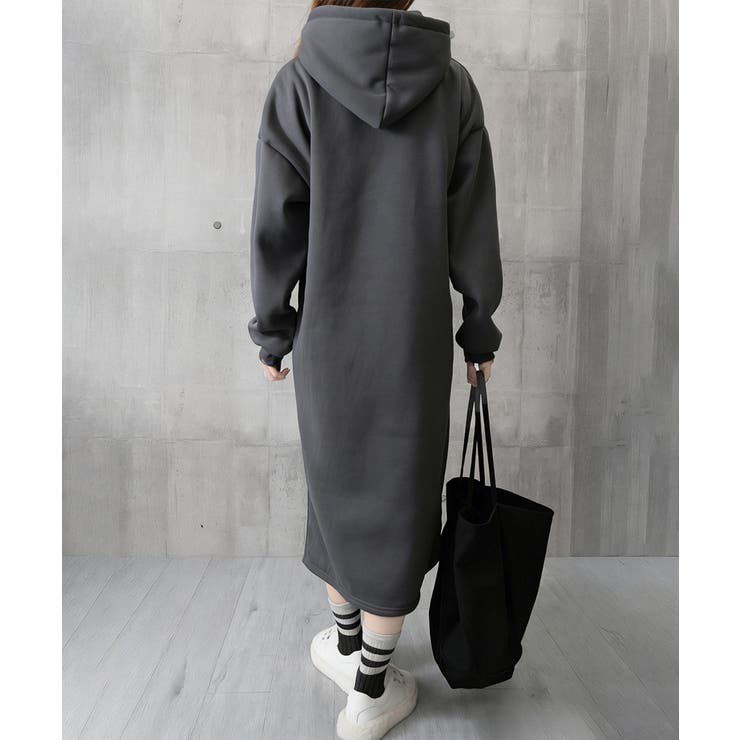 フーディスウェットワンピース裏起毛ワンピ | Miniministore | 詳細画像28 