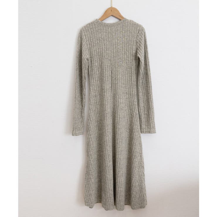 リブニットワンピース 長袖 ロングワンピ | Miniministore | 詳細画像26 
