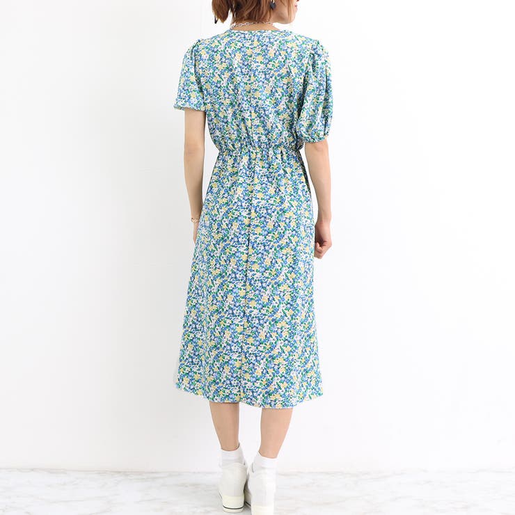 花柄 ロングワンピース レディース 春夏[品番：II000008343
