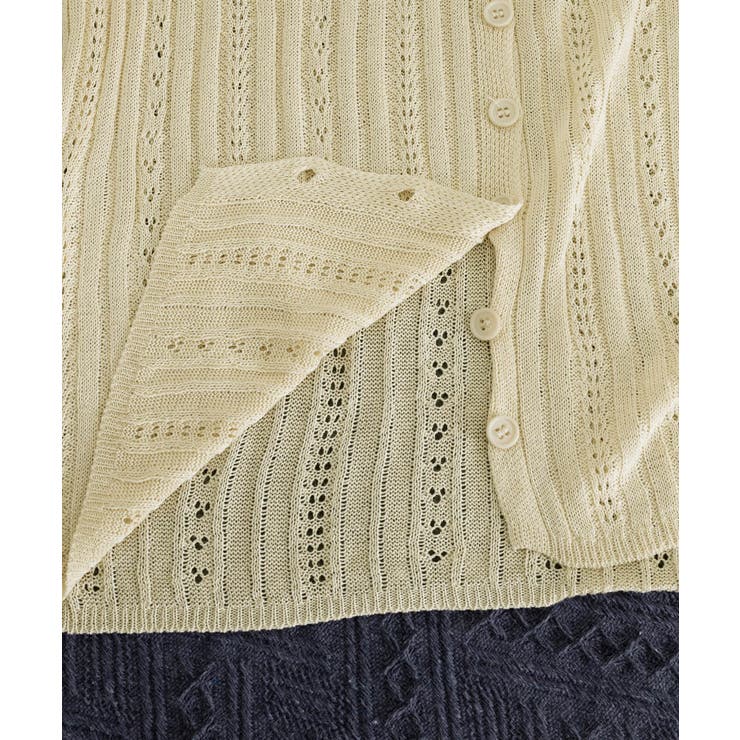 針抜きニットカーディガンレディース 長袖 | Miniministore | 詳細画像21 