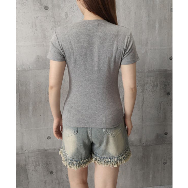 半袖ヘンリーネックtシャツ丸首カットソー | Miniministore | 詳細画像22 